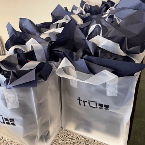 Gift bags at tru-skin next tribe event